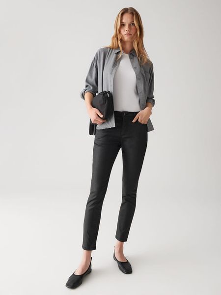 OPUS Spodnie "Evita" w kolorze czarnym rozmiar: 38/L28. Czarne rurki Opus, z materiału. Za 165,99 zł.