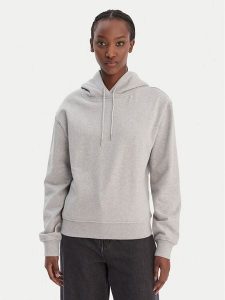 Calvin Klein Jeans Bluza LV047C224G Szary Regular Fit. Szare bluzy Calvin Klein Jeans, l, bez wzorów, z bawełny, bez kaptura. Za 369,99 zł.