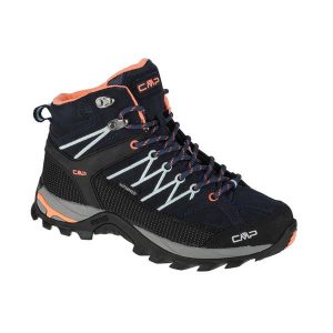 Buty trekkingowe damskie, Rigel Mid. Niebieskie buty sportowe CMP, z materiału, za kostkę, bez zapięcia. Za 429,99 zł.