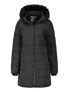 Maison Montaigne Parka "Autruchemai" w kolorze czarnym rozmiar: XL. Czarne płaszcze Maison Montaigne, xl, z aplikacjami, bez kaptura. Za 301,64 zł.