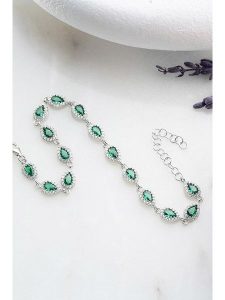 Lodie Silver Srebrna bransoletka z cyrkoniami rozmiar: onesize. Szare bransoletki Lodie Silver, z cyrkonią, srebrne. Za 151,45 zł.