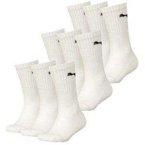 Skarpety sportowe Puma białe 9 par. Czarne skarpetki Puma, bez wzorów, z bawełny. Za 173,99 zł.