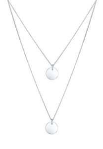 Elli Damski wisiorek dwuwarstwowy z zawieszką ze srebra próby 925 Sterling Silver Naszyjniki 1 ct. Szare zawieszki Elli, srebrne. Za 233,99 zł.