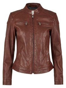 7eleven Skórzana kurtka w kolorze brązowym rozmiar: 44. Brązowe kurtki 7eleven, bez wzorów, ze skóry, bez kaptura. Za 434,99 zł.