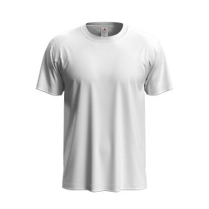 Koszulka Unisex Dla Dorosłych Z Klasycznym, Organicznym Dekoltem. Białe bluzki STEDMAN, xl, bez wzorów, klasyczne, bez kołnierzyka, bez ramiączek. Za 37,99 zł.