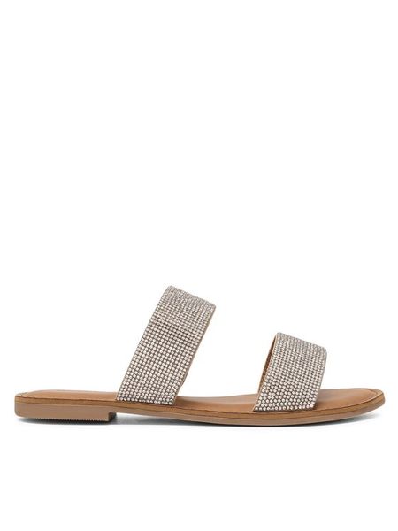 Jenny Fairy Klapki FT15398AD-255 Srebrny. Szare klapki Jenny Fairy, bez wzorów, z materiału, bez obcasa. Za 62,99 zł.