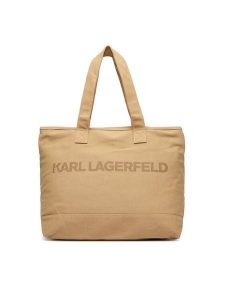 KARL LAGERFELD Torebka B2W50099 Beżowy. Brązowe shopper bag KARL LAGERFELD, bez wzorów, z materiału, bez dodatków. Za 389,99 zł.