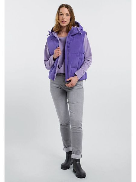 ELBSAND Kamizelka pikowana "Tari" w kolorze fioletowym rozmiar: M. Różowe kamizelki ELBSAND, m, bez wzorów, bez kołnierzyka, bez ramiączek, bez kaptura. Za 170,47 zł.