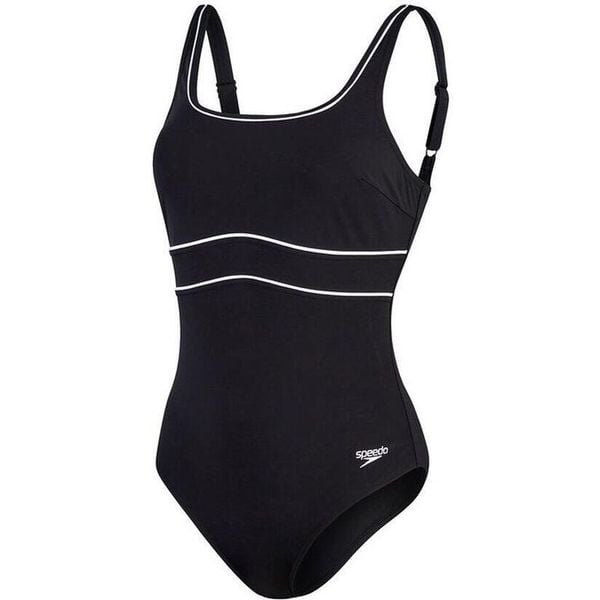Damski kostium kąpielowy 1-częściowy Speedo Eco New Contour Eclipse. Białe stroje jednoczęściowe Speedo, bez wzorów. Za 274,50 zł.