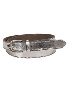 More & More Skórzany pasek w kolorze srebrnym rozmiar: 100. Szare paski More & More, bez wzorów, z materiału. Za 49,45 zł.