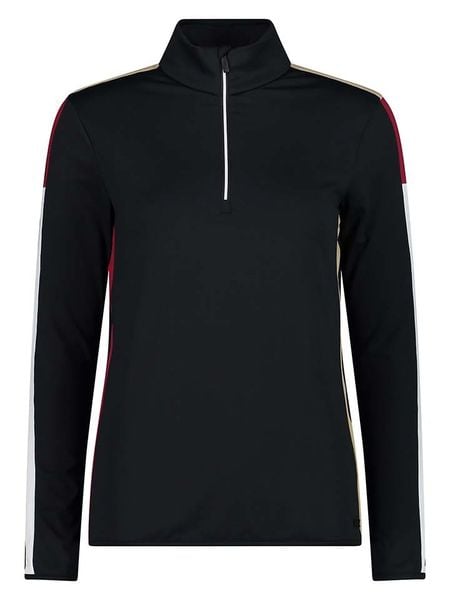 CMP Bluza polarowa w kolorze czarnym rozmiar: 34. Czarne bluzy CMP, bez wzorów, z materiału, bez kaptura. Za 96,37 zł.