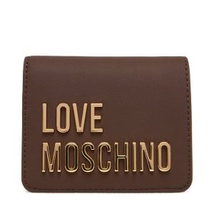 Portfel LOVE MOSCHINO. Brązowe portfele LOVE MOSCHINO, bez wzorów. Za 309,99 zł.