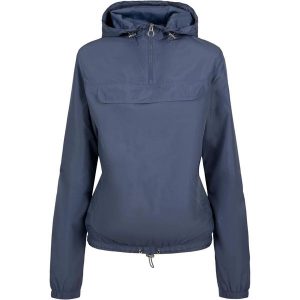 Bluza Wiatrówka Damska. Niebieskie bluzy Urban Classics, s, bez wzorów, bez kaptura. Za 137,99 zł.