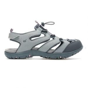 Sandały damskie Westshore IV. Szare buty trekkingowe Regatta, bez wzorów, z poliesteru, bez obcasa, bez zapięcia. Za 399,99 zł.