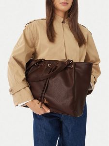 Beverly Hills Polo Club Torebka CEO-BHPC-C-008-10 Brązowy. Brązowe shopper bag Beverly Hills Polo Club, bez wzorów, ze skóry, bez dodatków. Za 279,99 zł.