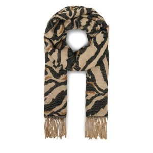 Szalik Acccessories. Brązowe szaliki Acccessories, bez wzorów. Za 59,99 zł.