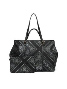 PINKO Torebka Shopper Extra PE 25 PLTT104900 A2AS Czarny. Czarne torebki klasyczne Pinko, bez wzorów, z materiału, bez dodatków. Za 659,99 zł.