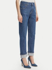 Rinascimento Jeansy CFC0127857003 Niebieski Straight Leg. Niebieskie jeansy Rinascimento, bez wzorów, z bawełny. Za 499,99 zł.
