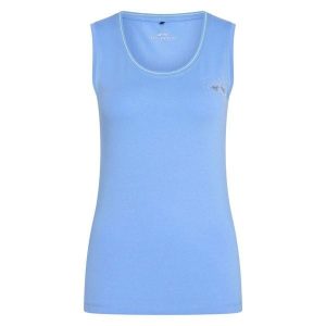 Damski tank top HV Polo Classic. Niebieskie topy HV POLO, s, bez wzorów, z dżerseju, eleganckie, bez kołnierzyka, bez ramiączek. Za 137,50 zł.