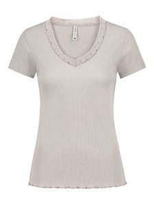 Sublevel Koszulka w kolorze beżowym rozmiar: XL. Brązowe bluzki Sublevel, xl, bez wzorów, bez kołnierzyka, bez ramiączek. Za 95,92 zł.