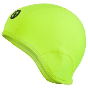 Czapka softshell wiatroszczelna oddychająca żółta. Żółte czapki AGU, bez wzorów, z materiału, klasyczne. Za 126,35 zł.