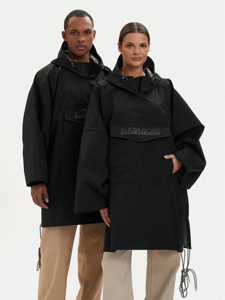 Napapijri Kurtka przeciwdeszczowa A-Raincape L NP0A4H4D9411 Czarny Oversize. Czarne kurtki Napapijri, l, bez wzorów, z syntetyku, bez kaptura. Za 489,99 zł.