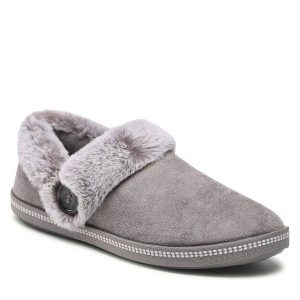 Kapcie Skechers. Szare kapcie Skechers, bez wzorów. Za 149,99 zł.