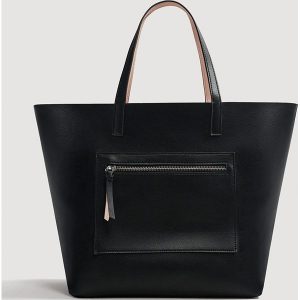 Mango - Torebka Sabi. Szare shopper bag marki Mango, z materiału. W wyprzedaży za 49,90 zł.