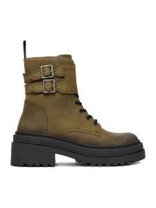 G-Star Raw Trzewiki CEO-WI34-ALASKA-03 Zielony. Zielone botki G-Star Raw, bez wzorów, ze skóry, bez obcasa, na płaskiej podeszwie, bez zapięcia. Za 449,99 zł.
