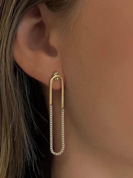 Les Petites Précieuses Pozłacane kolczyki z cyrkoniami rozmiar: onesize. Żółte kolczyki Les Petites Précieuses, z cyrkonią, pozłacane. Za 252,99 zł.