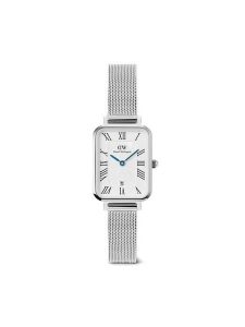 Daniel Wellington Zegarek Quadro Sterling Roman Numerals DW00100863 Srebrny. Szare, analogowe zegarki Daniel Wellington. Za 749,99 zł.