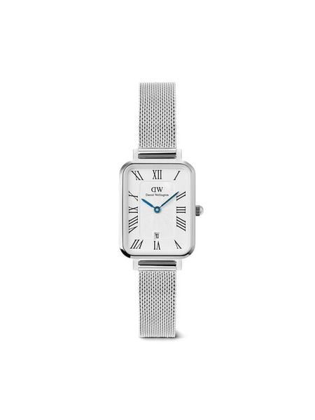 Daniel Wellington Zegarek Quadro Sterling Roman Numerals DW00100863 Srebrny. Szare, analogowe zegarki Daniel Wellington. Za 749,99 zł.