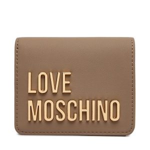 Portfel LOVE MOSCHINO. Brązowe portfele LOVE MOSCHINO, bez wzorów. Za 399,99 zł.