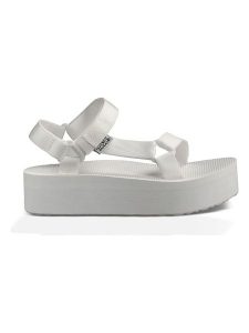 Teva Sandały "Universal" w kolorze białym rozmiar: 39. Białe sandały Teva, bez wzorów, z otwartym noskiem, bez obcasa, na platformie, bez zapięcia. Za 119,12 zł.