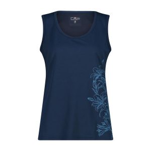 Damski tank top CMP. Niebieskie topy CMP, s, bez wzorów, sportowe, bez kołnierzyka, bez ramiączek. Za 143,50 zł.