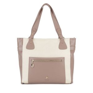 Torebka Beverly Hills Polo Club. Czerwone shopper bag Beverly Hills Polo Club, bez wzorów, bez dodatków. Za 229,99 zł.