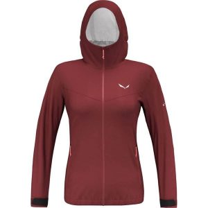 Kurtka przeciwdeszczowa damska Salewa Puez Aqua 4 PTX 2.5L Jacket. Czerwone kurtki Salewa, l, bez wzorów, bez kaptura. Za 576,85 zł.