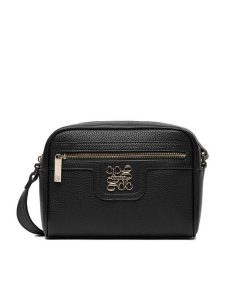 Nine West Torebka CEO-LA374-4357 Czarny. Czarne listonoszki Nine West, bez wzorów, z materiału, bez dodatków. Za 149,99 zł.