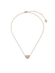 Guess Naszyjnik JUBN05 549JW Złoty. Żółte naszyjniki Guess, metalowe. Za 199,99 zł.