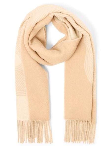BOSS szalik tkany - Vianna Kobiety biały|beżowy, ONE SIZE. Białe szaliki Boss, bez wzorów, z wełny. Za 449,95 zł.