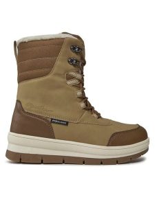 Alpine Pro Śniegowce Koba LBTB486010PL Beżowy. Brązowe buty zimowe Alpine Pro, ze skóry, bez obcasa, bez zapięcia. Za 469,99 zł.