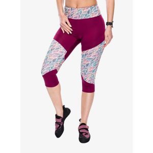 Legginsy wspinaczkowe damskie Ocun Rhea 3/4 Leggings. Czerwone legginsy Ocun, bez wzorów. Za 114,99 zł.