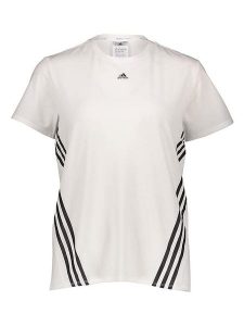 Adidas Koszulka w kolorze białym rozmiar: XXS. Białe bluzki ADIDAS, xxs, bez wzorów, bez kołnierzyka, bez ramiączek. Za 70,24 zł.