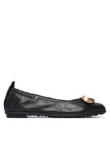Hispanitas Baleriny HV263931 C003 Czarny. Czarne balerinki Hispanitas, bez wzorów, ze skóry, bez obcasa, bez zapięcia. Za 479,99 zł.