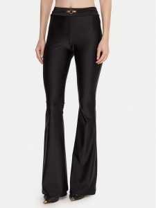 Just Cavalli Legginsy 79PAC1C1 J0108 Czarny Flare Fit. Czarne legginsy Just Cavalli, bez wzorów, z bawełny. Za 372,99 zł.