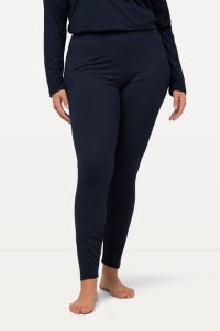 Damskie Narciarskie legginsy funkcyjne szybkoschnące bardzo ciepłe. Białe legginsy Ulla Popken, bez wzorów, z elastanu. Za 199,99 zł.