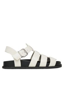 Tommy Jeans Sandały Tjw Fisherman Patent Sandal EN0EN02874 Biały. Białe sandały Tommy Jeans, bez wzorów, z jeansu, bez obcasa, na płaskiej podeszwie, bez zapięcia. Za 329,99 zł.