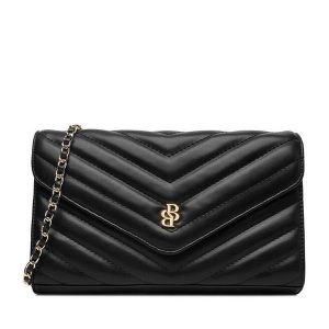 Torebka Badura. Czarne torebki wieczorowe Badura, bez wzorów, bez dodatków. Za 129,99 zł.