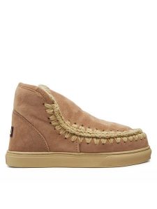Mou Śniegowce Eskimo Sneaker FW111000A Beżowy. Brązowe buty zimowe Mou, ze skóry, bez obcasa, bez zapięcia. Za 689,99 zł.