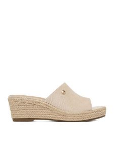 Beverly Hills Polo Club Espadryle EO-R26SS03470 Beżowy. Brązowe espadryle Beverly Hills Polo Club, bez wzorów, z materiału, bez obcasa. Za 249,99 zł.